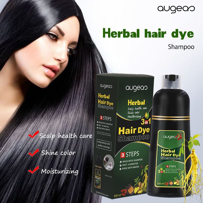 Augeas uma lavagem preto Natural planta preto tintura de cabelo tintura de cabelo doméstico uma cor de lavagem pomada as