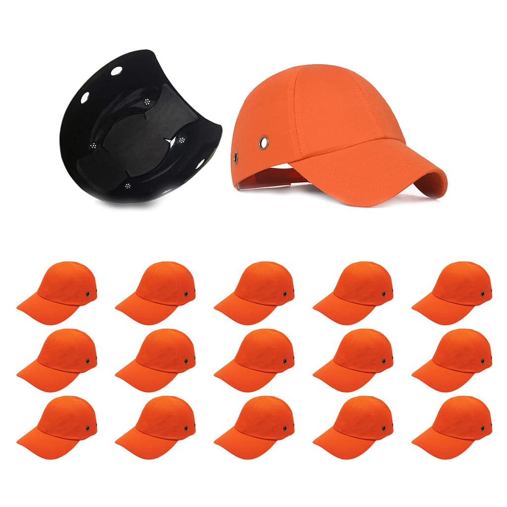 Bone com Capacete Seguranca EPI Kit 15 Uni Obra Construcao Casquete Reparo Trabalho Protecao Resistente Oficina