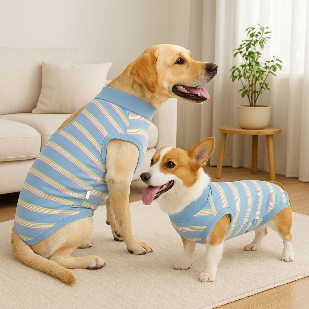 Fato De Recuperação De Cirurgia Para Cães ADAMES , Traje Anti-Lamber Neutro E Confortável Respirável , Engrossado