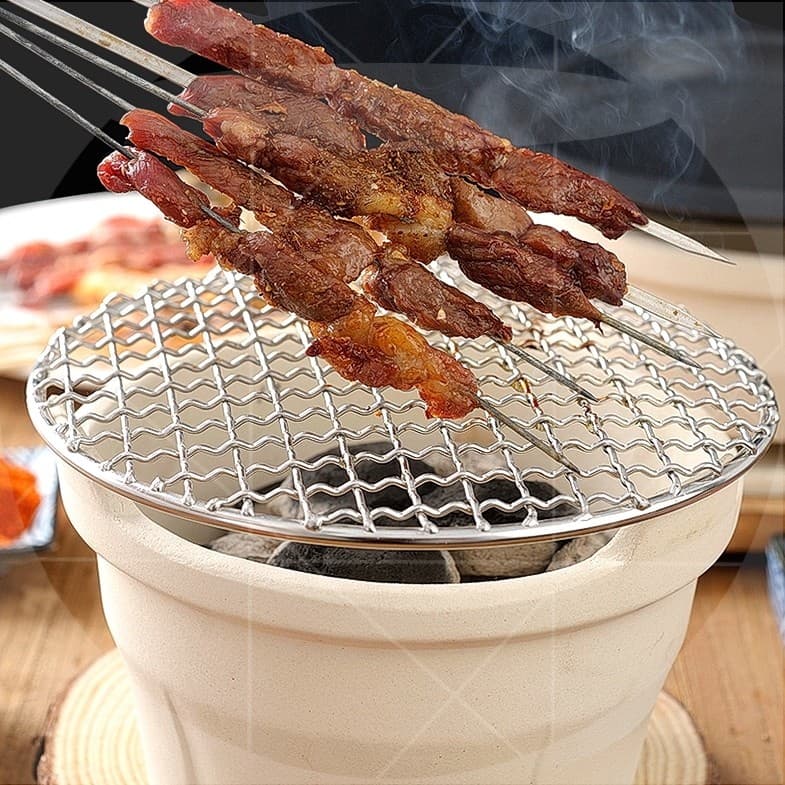 Fogão de churrasco doméstico pote de lama chinês pequeno fogão de solo características ao ar livre aquecimento resistent