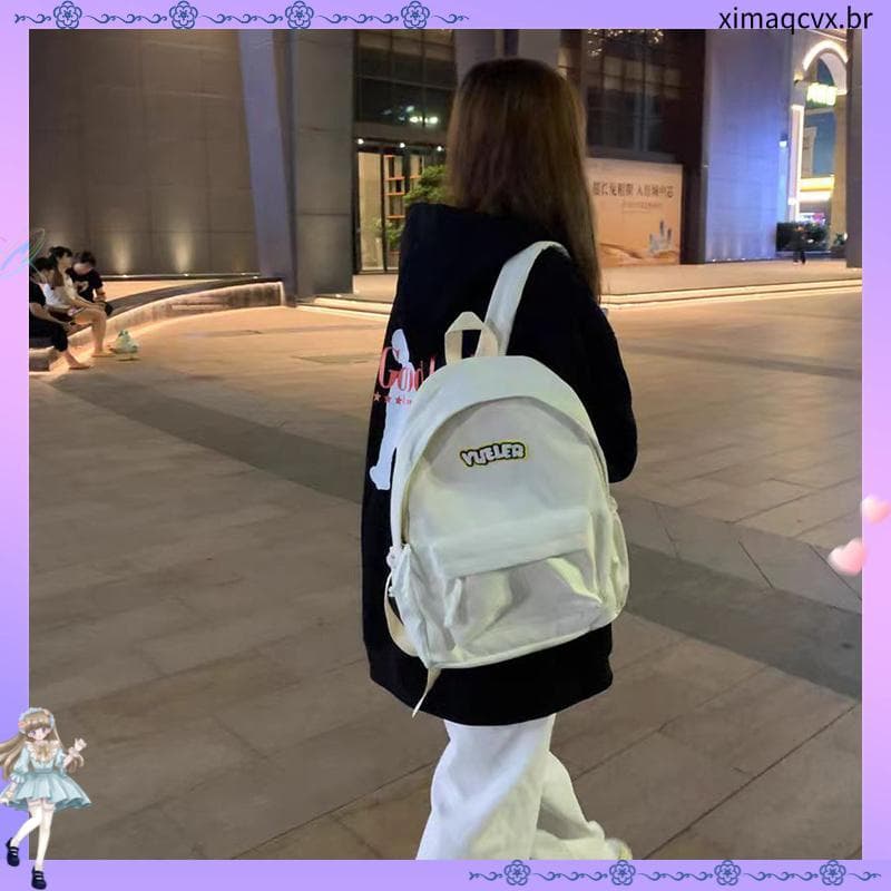 Japonês ins mochila feminina estudante do ensino médio simples grande capacidade estudante universitário mochila Casual