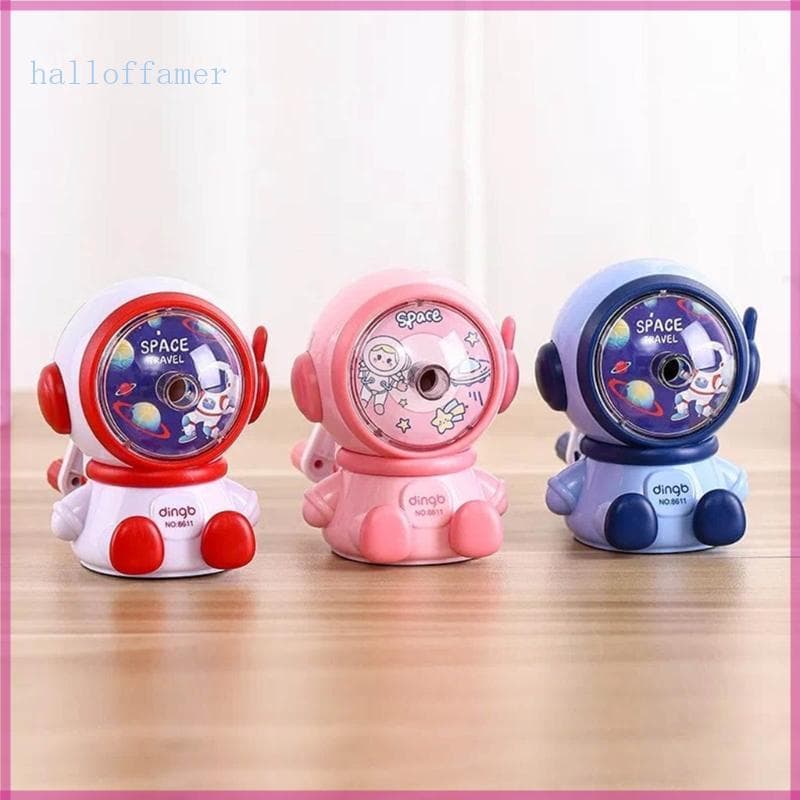 Apontador Manual Desenho Animado Halloffamer Para Lápis Coloração Carvão Duro Macio 2B 6-8 Mm