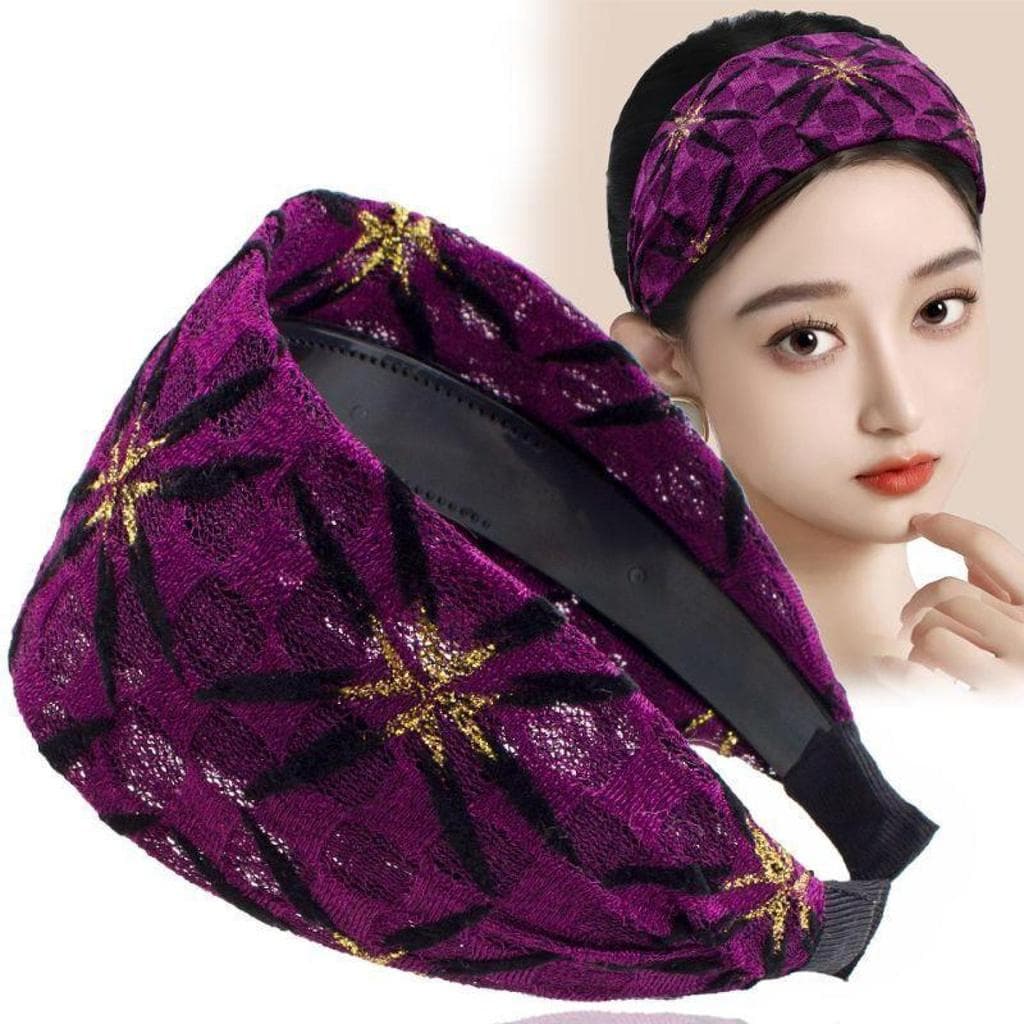 Capa de cocar de cabelo branco bandana feminino All-Match para fora Anti-deslizamento coreano de abas largas Hairpin Ult