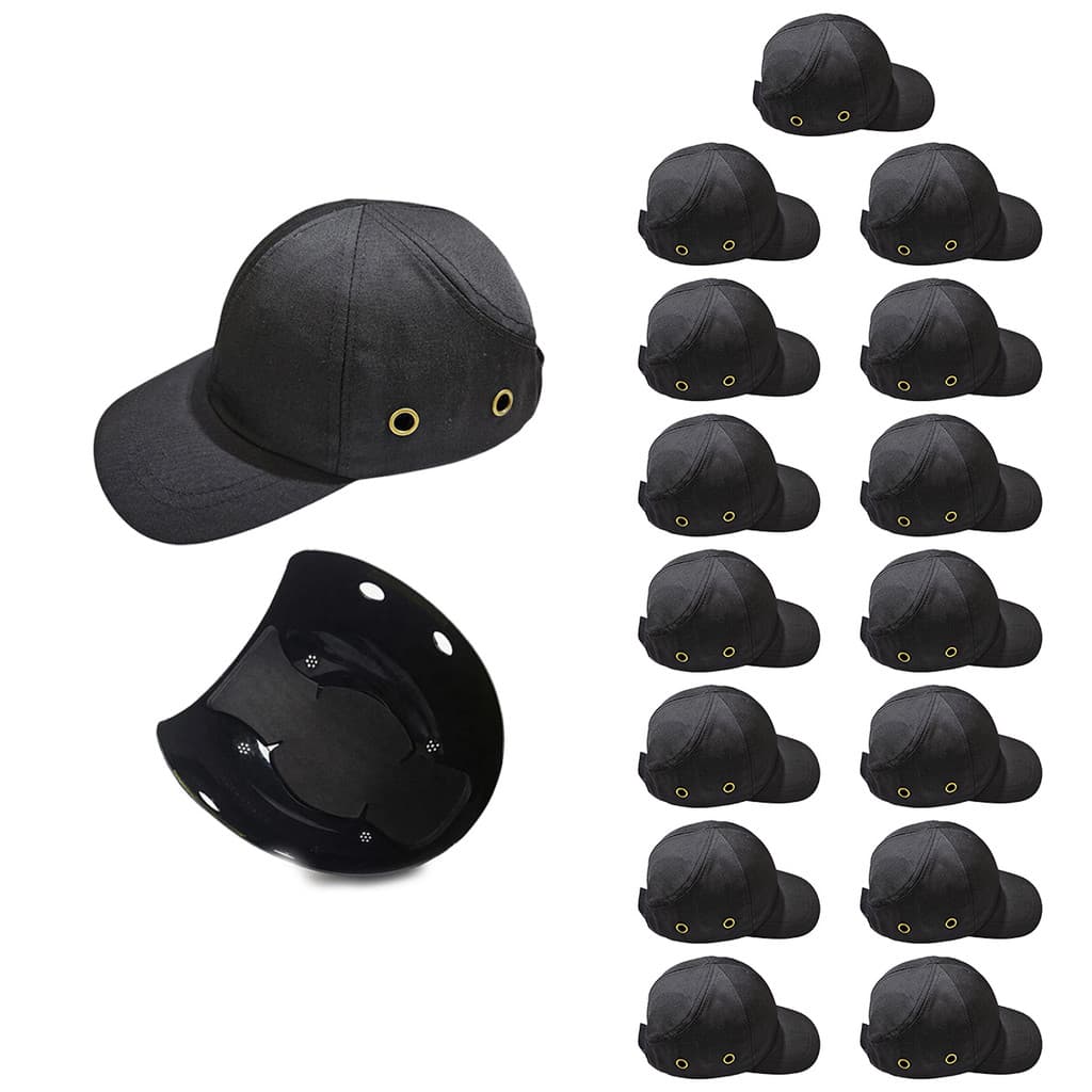 Bone com Capacete EPI Kit 15 Uni Obra Seguranca do Trabalho Casquete Reparo Conserto Oficina Resistente