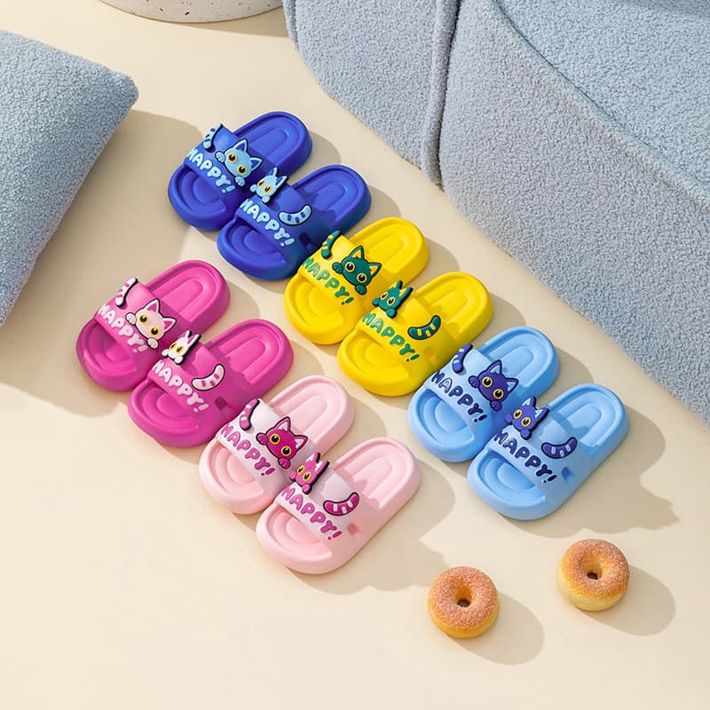 Novo estilo crianças meninos meninas bebê verão casa banho interior antiderrapante desodorante pisando em sandálias de m