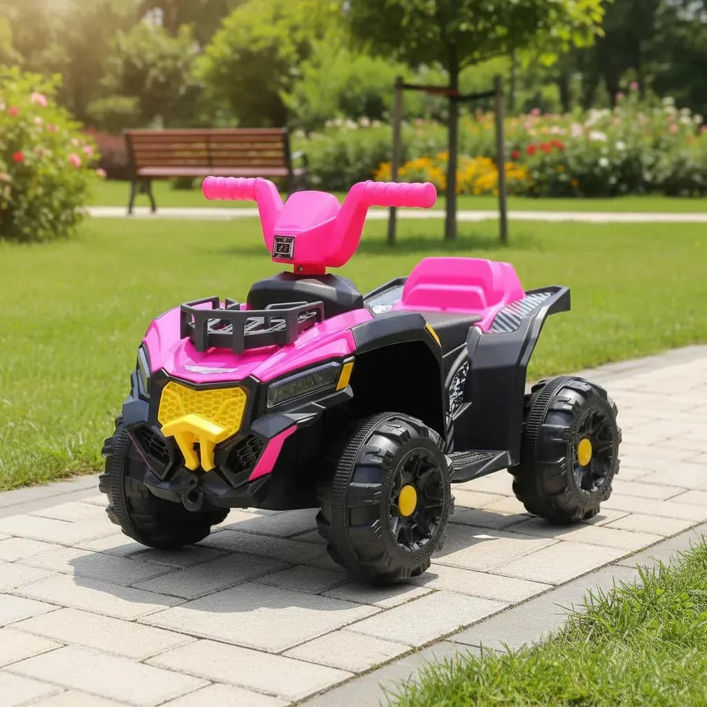 Quadriciclo Infantil Elétrico Adventure Unitoys Rosa 110/220w 127/220v