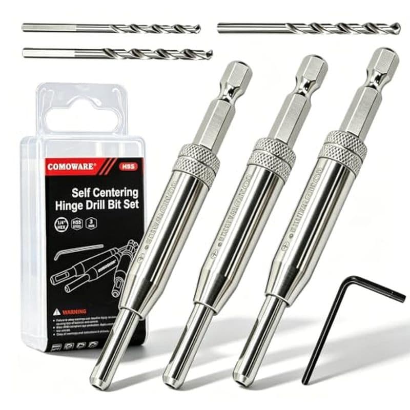 Conjunto De Brocas Autocentrantes COMOWARE , 17 Peças De Bits VIX , De Dobradiça Autocentrante Com Haste Hexagonal De 1/
