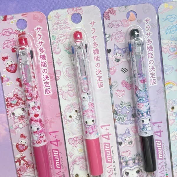 Pronto estoque Japão zebra zebra novo estilo -pin Sanrio Co-Branded kt Module 4 + 1 caneta Gel