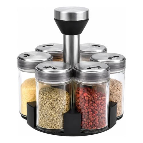 Porta Temperos Giratório Inox 360° Inox