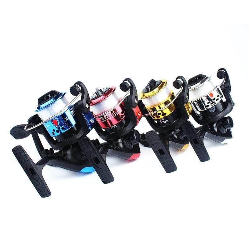 Roda giratória de Metal carretel de pesca isca carretel de pesca imitação linha de carro carretel âncora peixe longo alc
