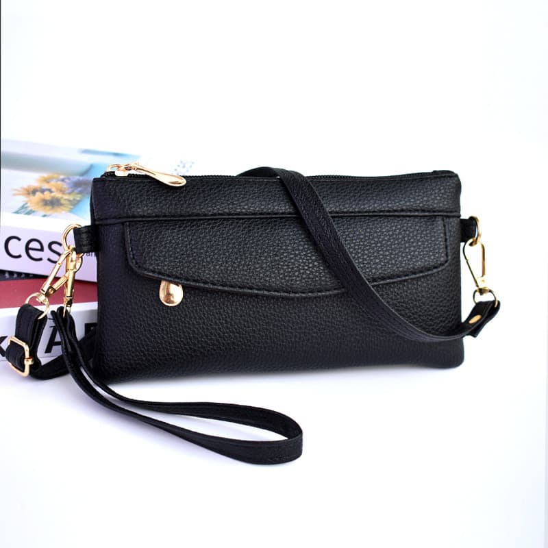 Bolsa mãe de meia-idade simples bolsa de ombro mensageiro superfície macia PU embreagem compras Commuter bolsa feminina