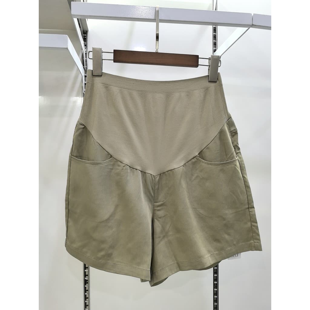 Cor grávida roupas de verão sem costura calças de levantamento de barriga Lyocell Tencel sensação legal Shorts para mulh