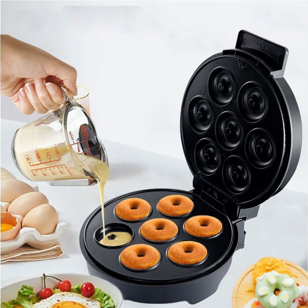Máquina De Fazer Rosquinhas , Lanche , Antiaderente , Donuts , Bolo De Café Da Manhã Redondo