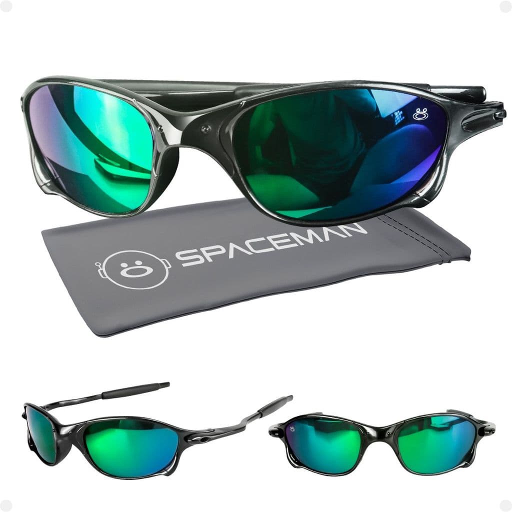 oculos sol masculino praia proteção uv lupa acetato + case presente original armação preta vilão