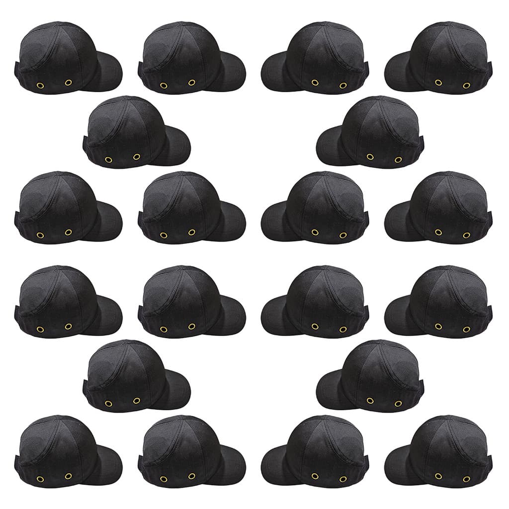 Bone com Capacete EPI Kit 20 Uni Obra Segurança do Trabalho Casquete Protecao Construcao Oficina Reparo Servico
