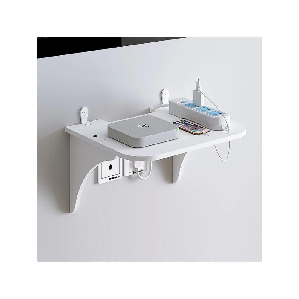 Rack de colocação de roteador de parede, rack de parede wi-fi, caixa superior de TV, caixa de armazenamento de roteador