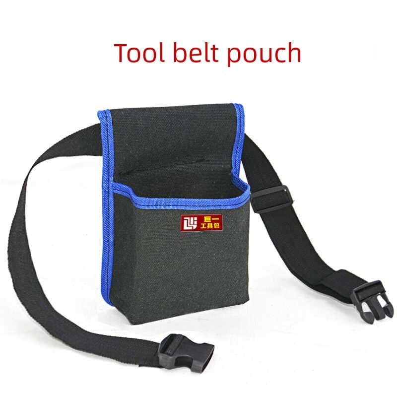 Ferramenta saco de cintura saco de unhas engrossado lona preto tamanho pequeno eletricista carpintaria decoração Hip sac