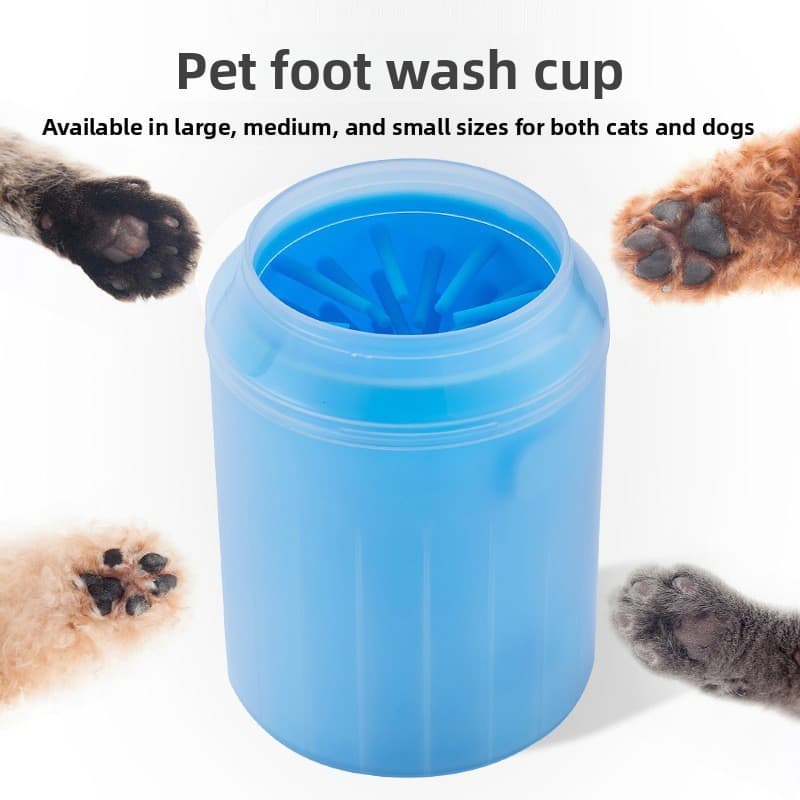 Pet Destacável Pé Lavagem Copo Médio Grande Cão Ferramenta Útil Para Fora Gato Rápido 360 Graus Garra Limpador Limpeza S