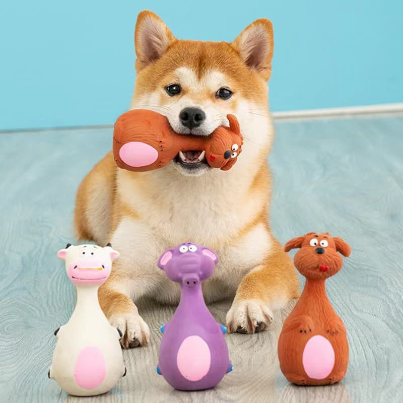 Cachorro De Estimação Em Forma De Desenho Animado Teddy Fadou Moedor De Dentes E Limpeza Latex Anti-Grávidas Toy