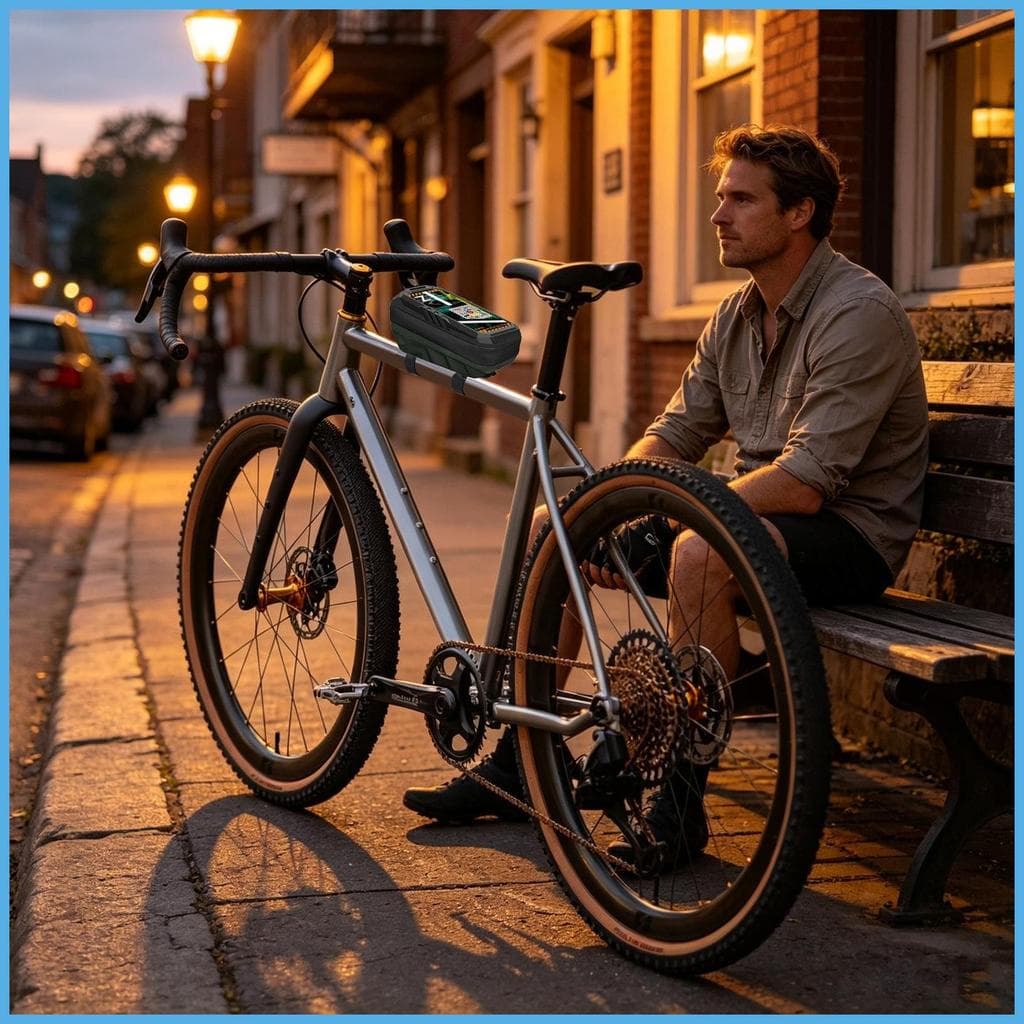 Saco De Tubo Superior Da Bicicleta Touchscreen Titular Do Telefone Móvel Bolsa Equitação Frente Para Homens Adultos Jove