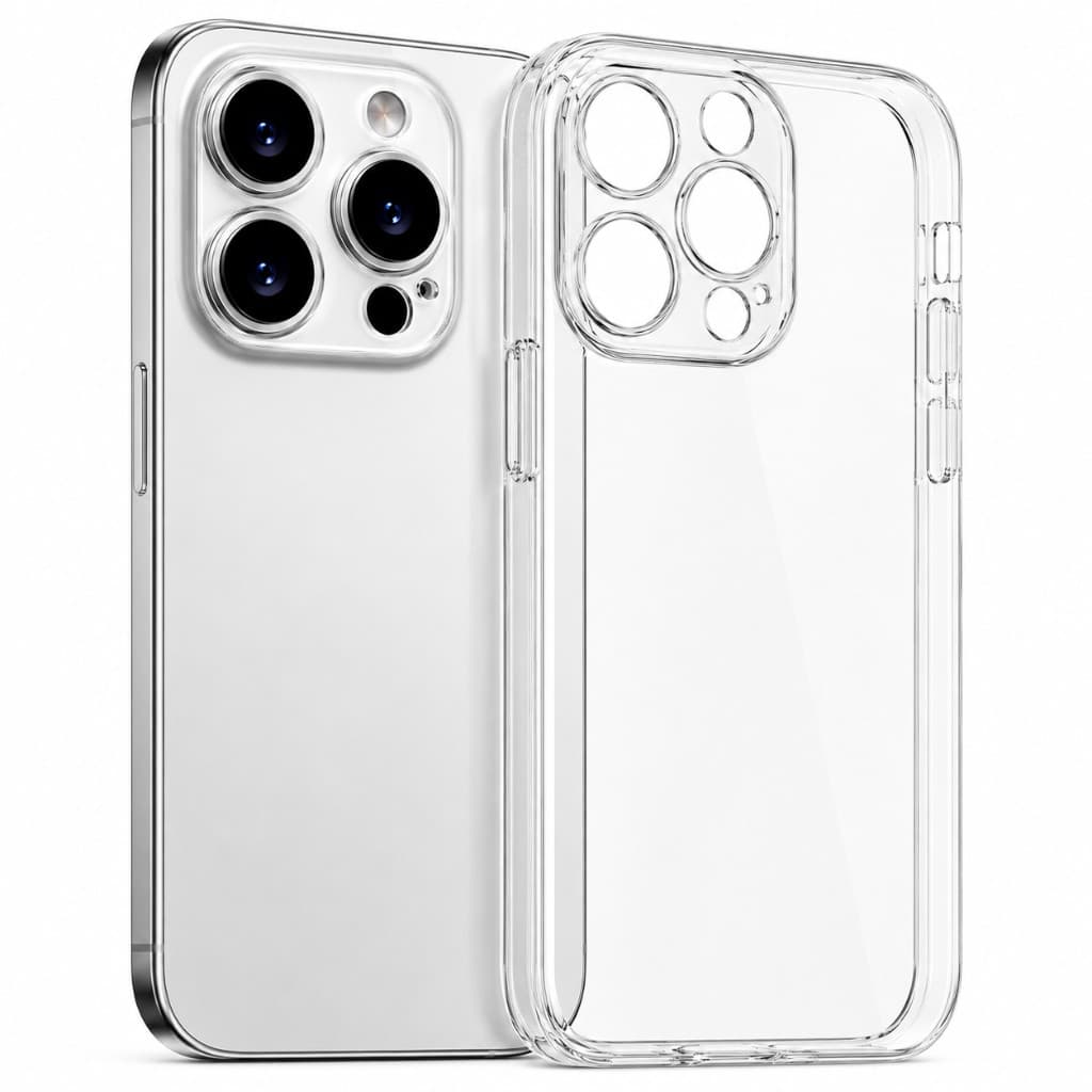 Capa Transparente TPU Antichoque Premium para iPhone 7 8 X XR XS 11 12 13 14 15 16 Pro Max Anti Impacto