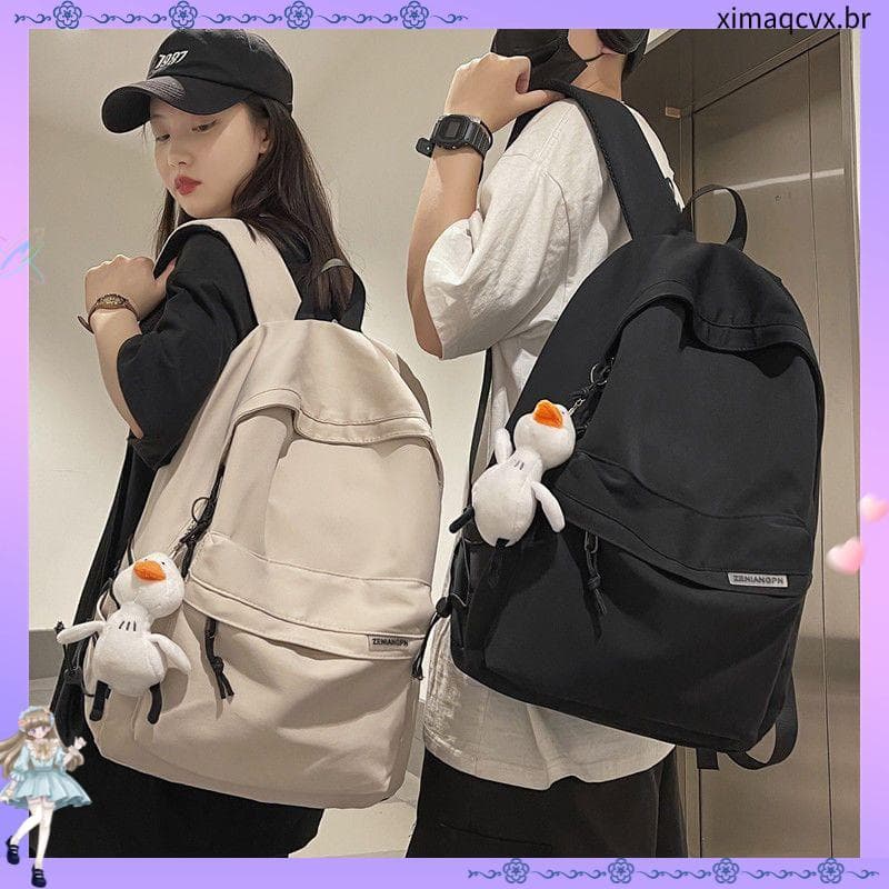 7549 Coleção de Pessoas Mochila Masculina Simples Mochila de Viagem de Grande Capacidade Feminina Casual Japonesa Alunos