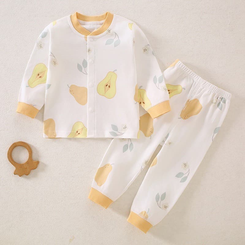 Roupas divididas para bebês, roupas infantis de outono, calças compridas, classe a, algodão puro, primavera, outono, pij