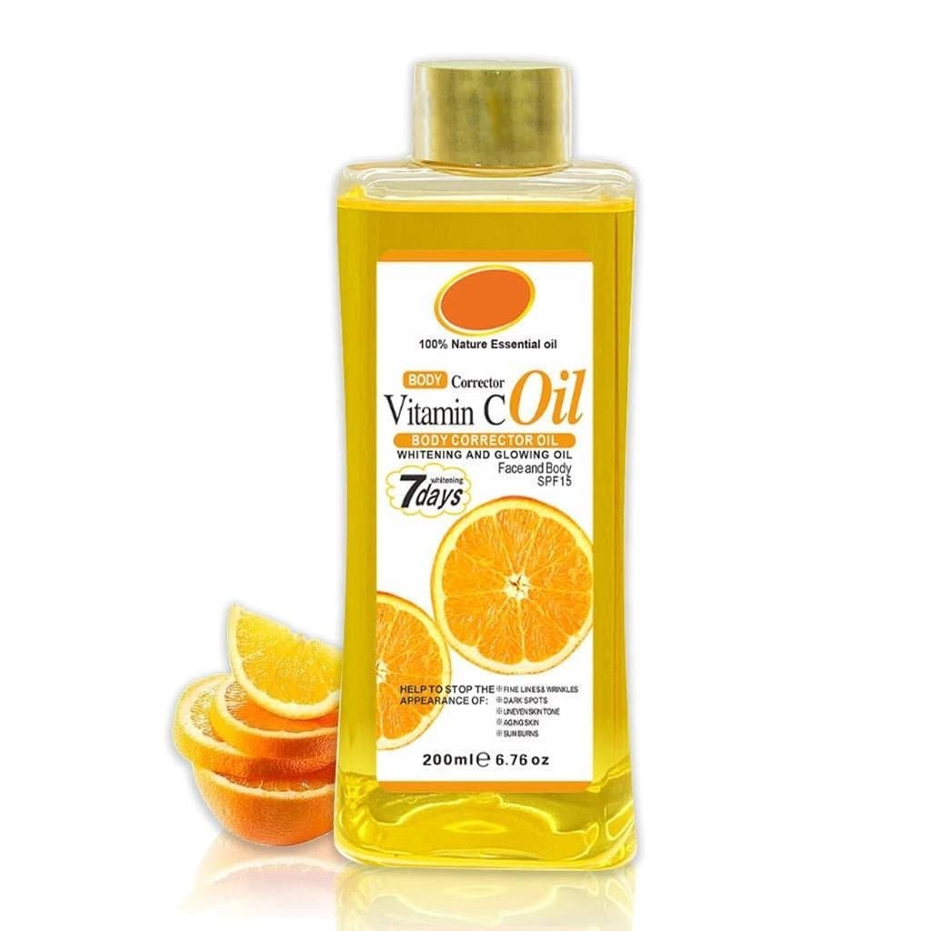 Óleo Corporal Vitex Golden Vitamin C, 200ml, óleo reparador corporal, adequado para todos os tipos de pele facial e corp