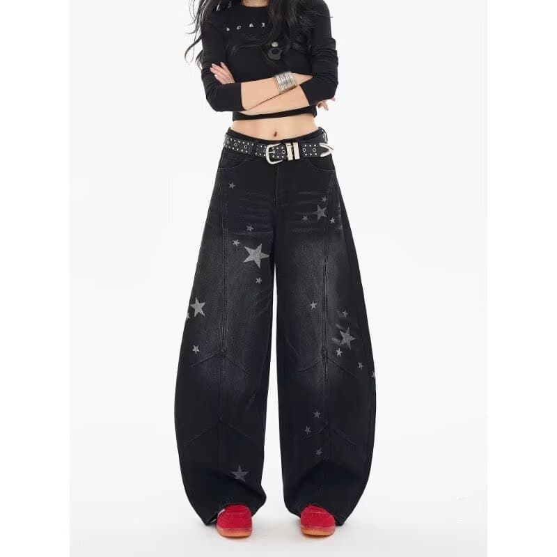 Estilo Hong Kong na moda masculina verão novo estilo 2026 carta única Jeans Hip Hop ins na moda High Street na moda rufi