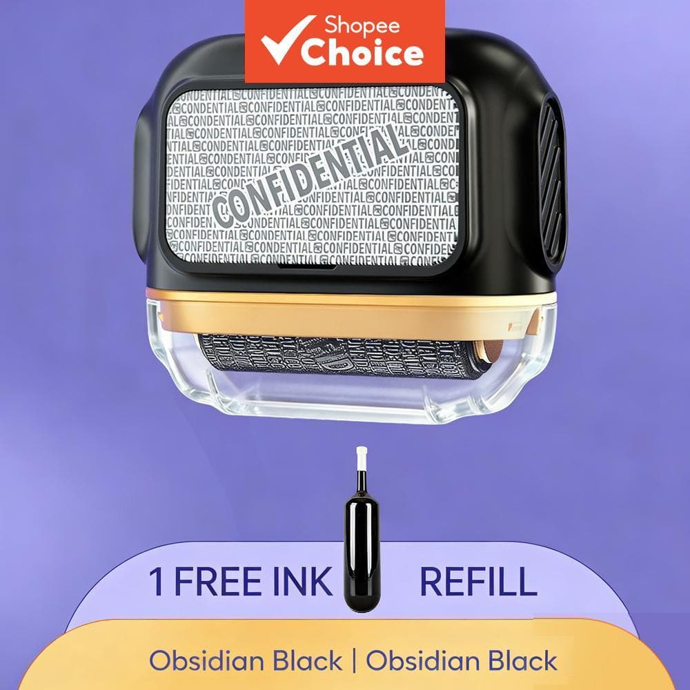 Carimbo Confidencial Roller, Apagador de Informações de Envio Expresso, Corretivo para Papel Térmico, Caneta