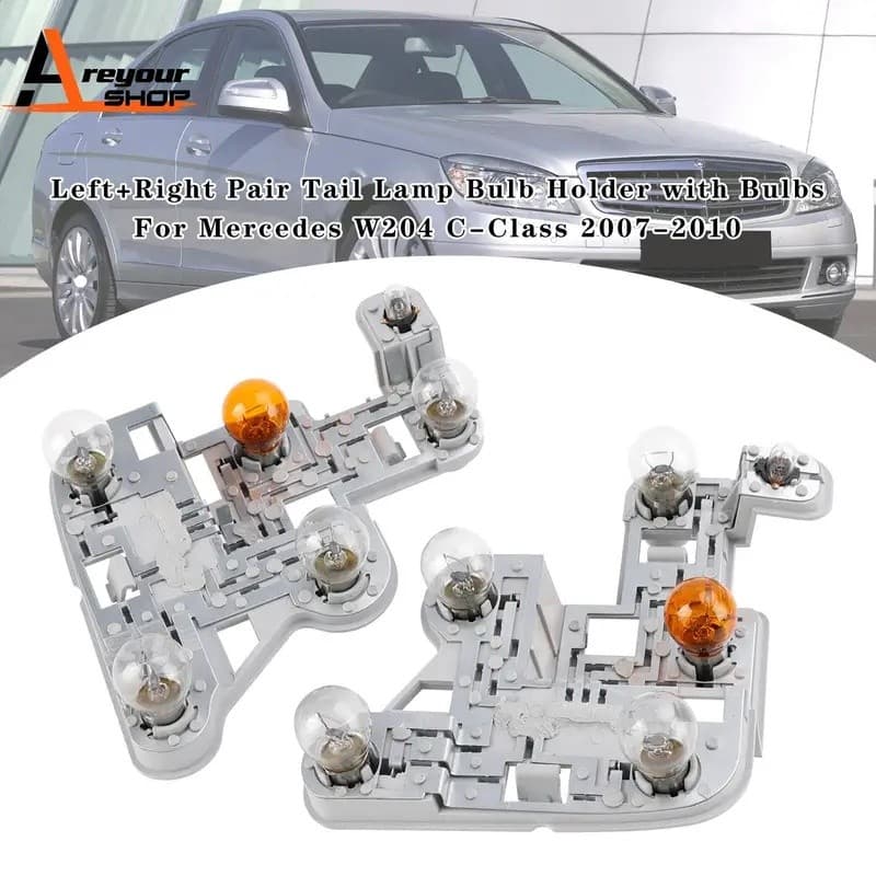 FZ Suporte De Lâmpada Traseira Esquerda/Direita Com Lâmpadas Para Mercedes W204 Classe C 2007 2008 2009 2010