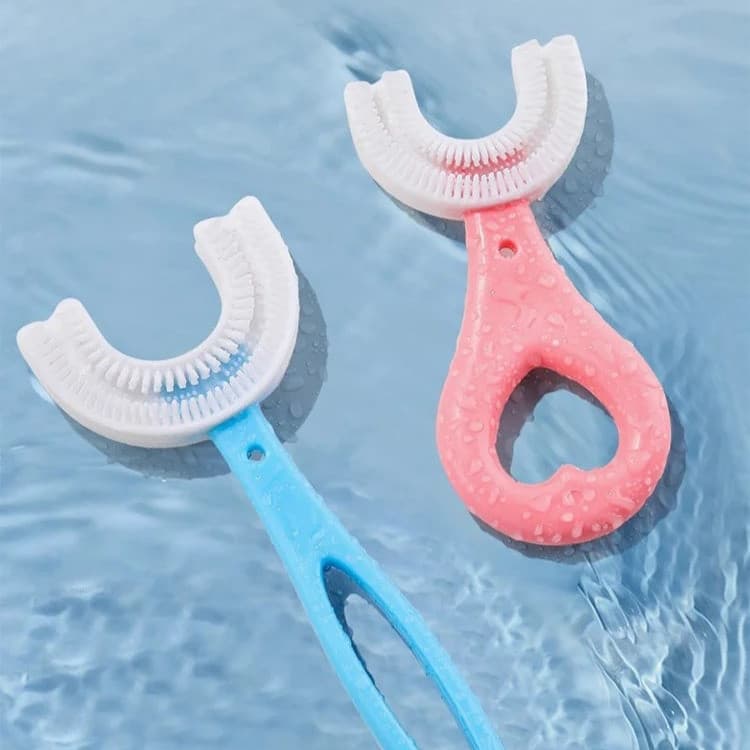 [Ideal para Crianças e Bebês] Kids Manual Sonic Toothbrush for Babies - Fácil Limpeza Oral com Cerdas Macias/Bebê/U/Esco