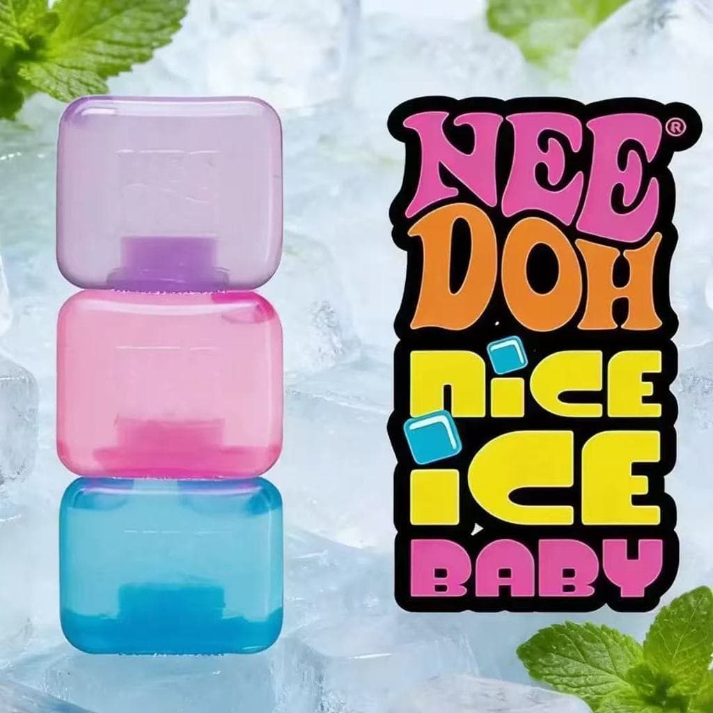 Schylling NeeDoh Nice Cube-Brinquedo De Dedo De Goma Em Formato De Cubo Fofo