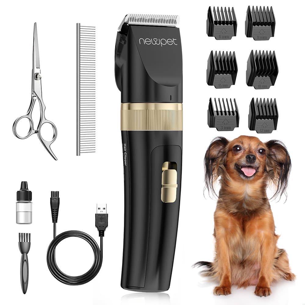 Newpet Máquina Para Pet + 6 pentes , Máquina Profission Para Tosar Cachorro & Gato bivolt