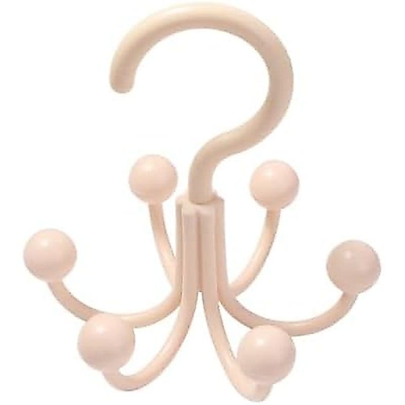Cabides Organizadores Para Pendurar No Armário Com 6 Bolas 360 ° Ganchos De Giratórios Bolsa Lenço , Chapéu , Cinto , Re