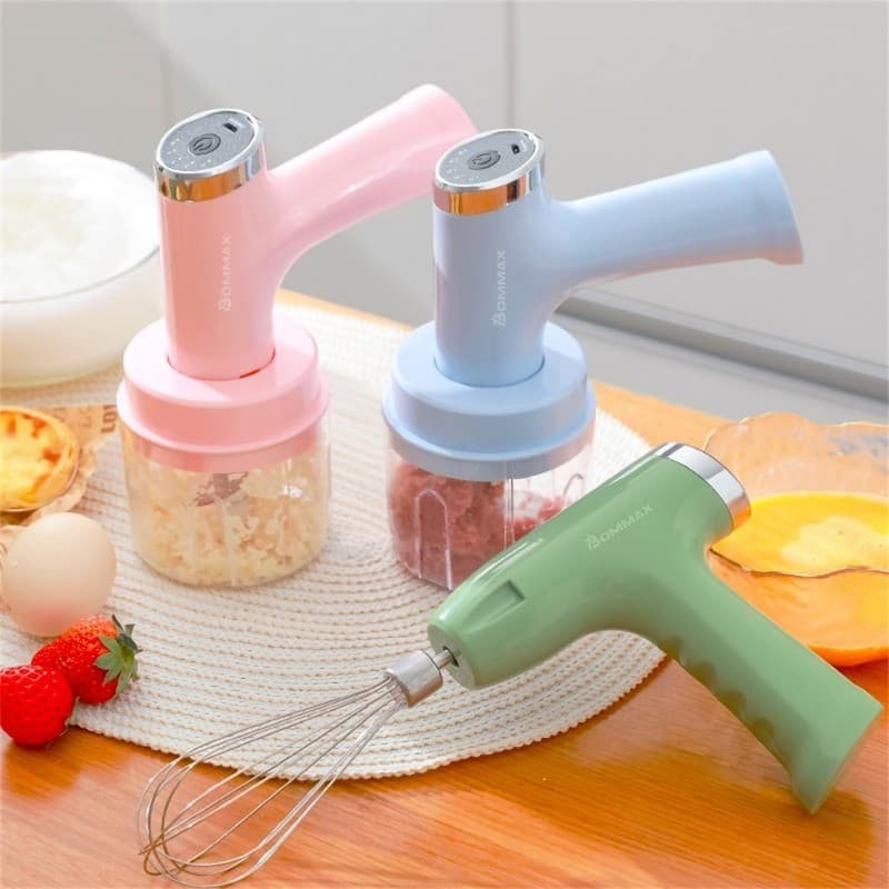 Triturador de Alimentos Mixer Elétrico 5 Velocidades Mini Processador Batedeira USB - A170