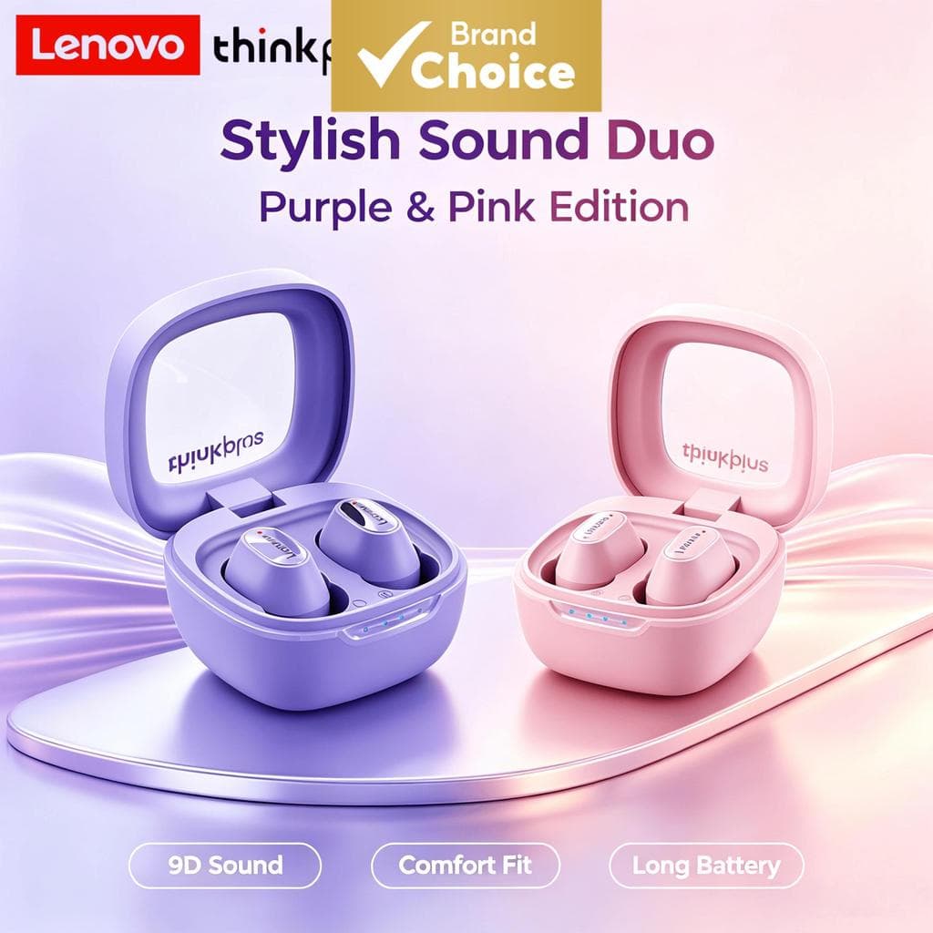 Fones de ouvido Lenovo XT62 Bluetooth, sem fio, intra-auriculares, à prova d'água IPX4, ideais para esportes, com