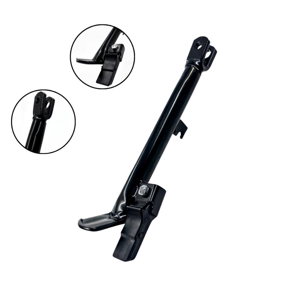 Cavalete Descanso Lateral Pezinho Moto Cg Titan Fan 125 150 160 Com Borracha Preto Loja2801