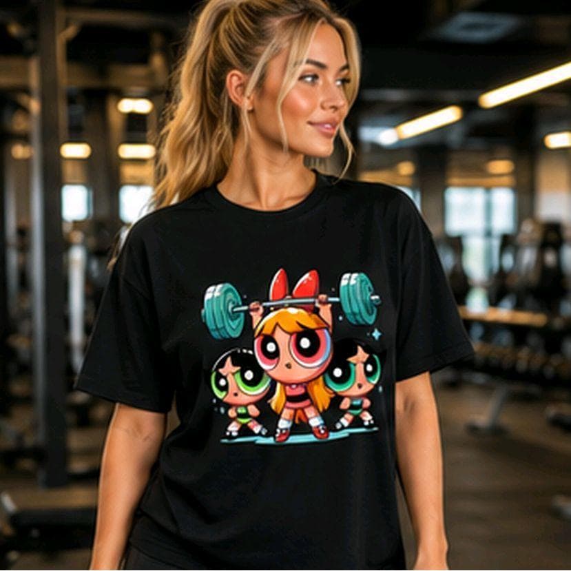 Camiseta Feminina 100% Algodão Estampa Fitness Confortável Do P ao GG