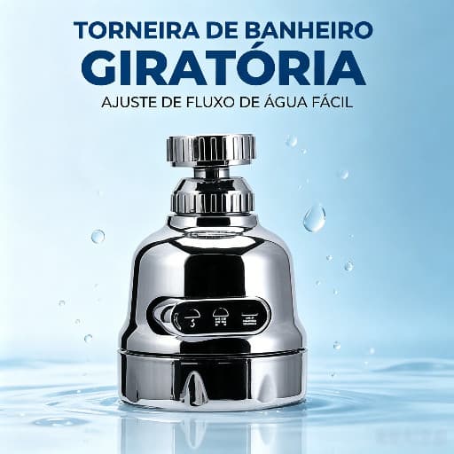 2 Kit Chuveiro Giratorio 360 Graus Rotacao Completa Para Banho Perfeito
