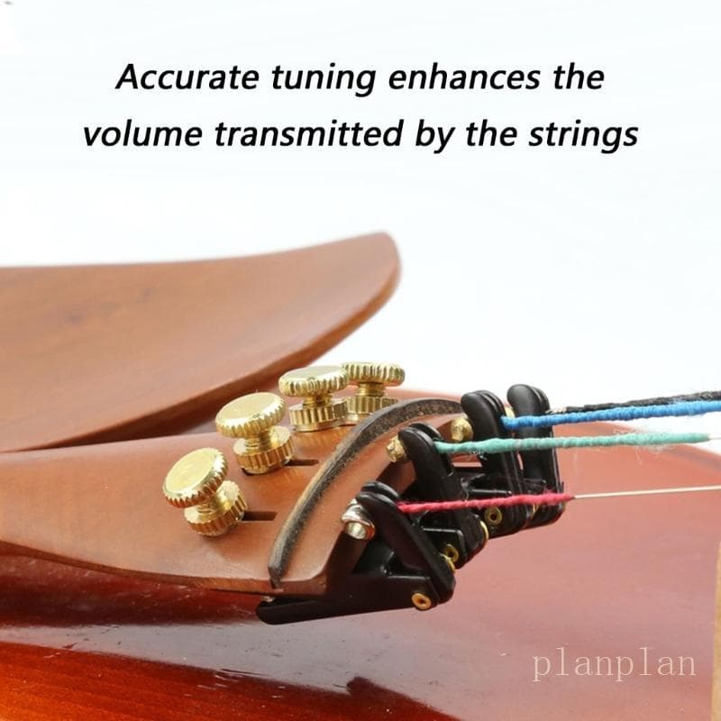 planplan 4 Pack Afinador Violino Fácil Instalação Textura Metal Para Reparo