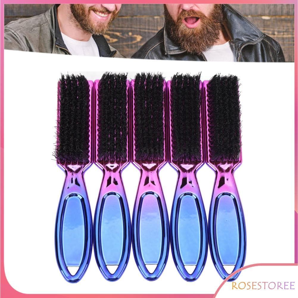 Rosestoree Escova de barba galvanizada gradual, elegante, abs, nylon, ferramenta multifuncional para aliciamento e