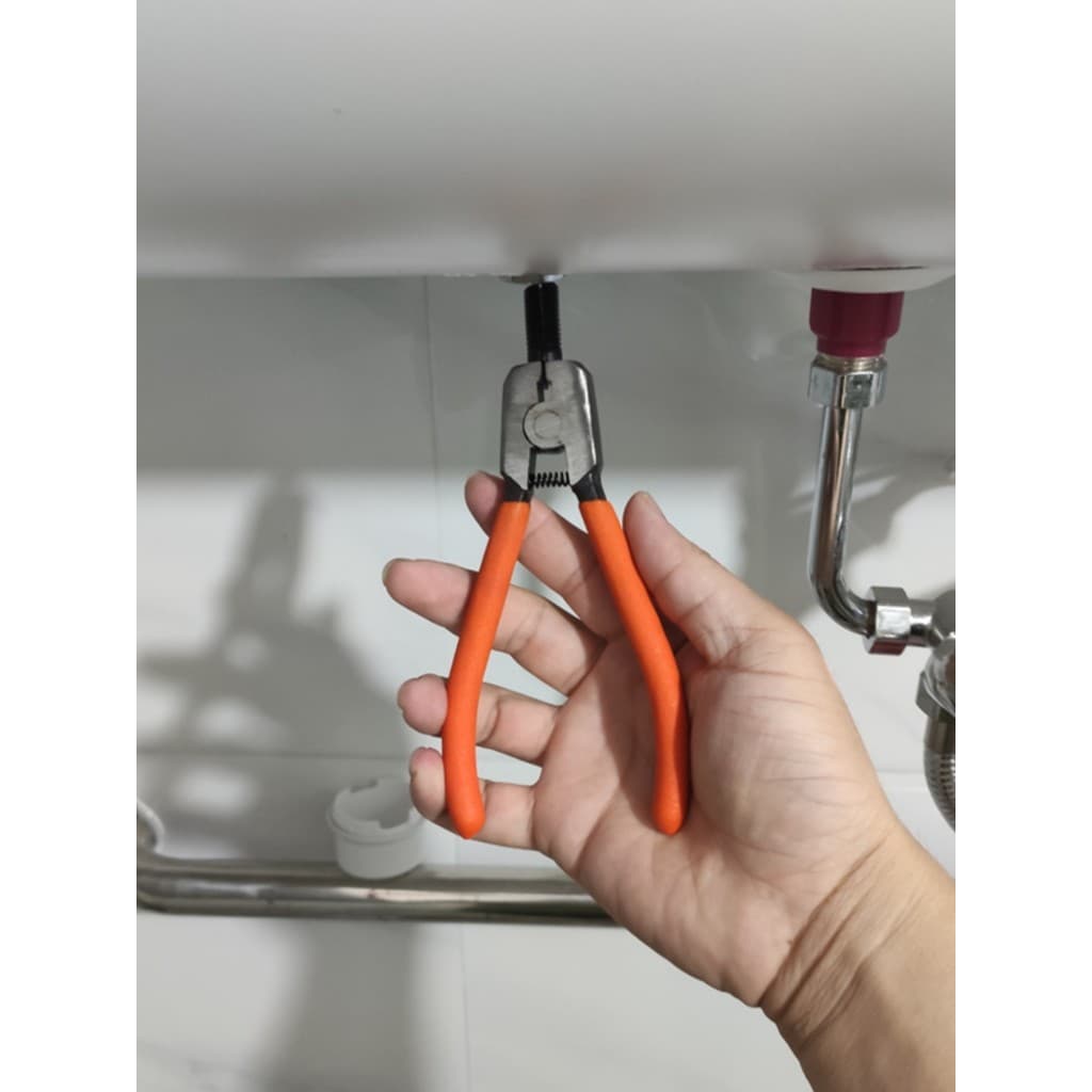 Alicate de forro de aquecedor de água Ferramenta útil de limpeza Funil de descontaminação dedicado Alicate de forro port
