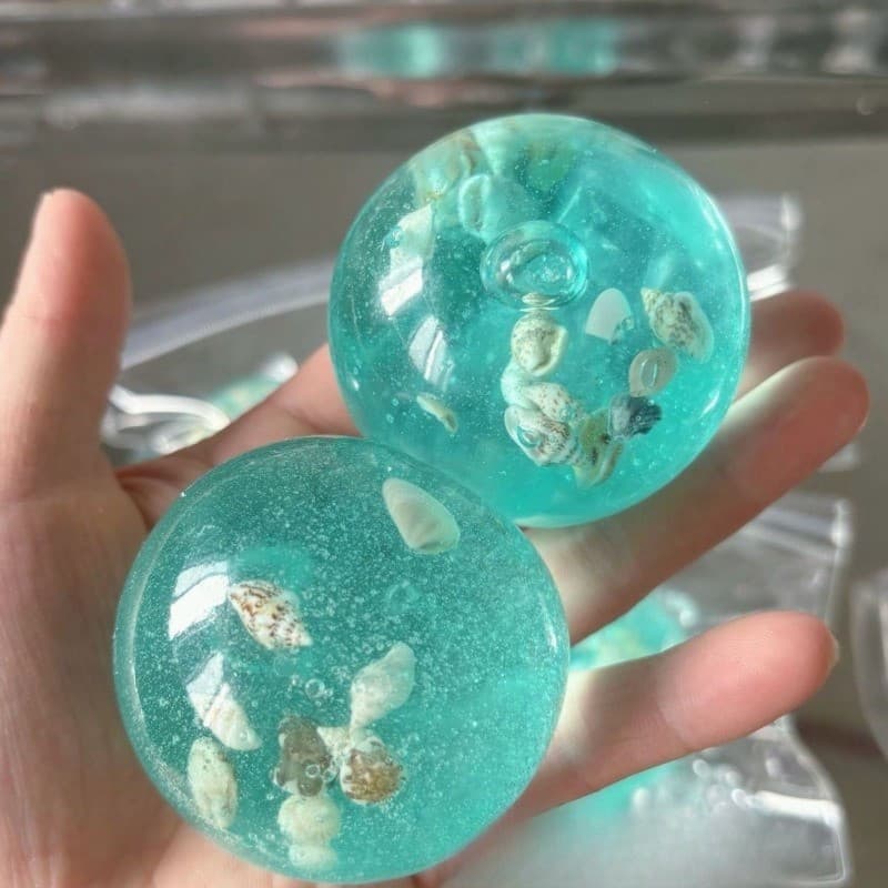 Brinquedos de Apertar em Forma de Conchas do Oceano, Brinquedo Antiestresse de Maltose com Retorno Lento, Brinquedo Fidg