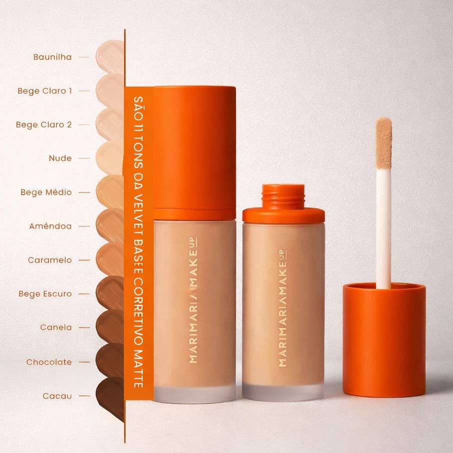Base e Corretivo Mari Maria Velvet Skin – Matte e Média/Alta Cobertura
