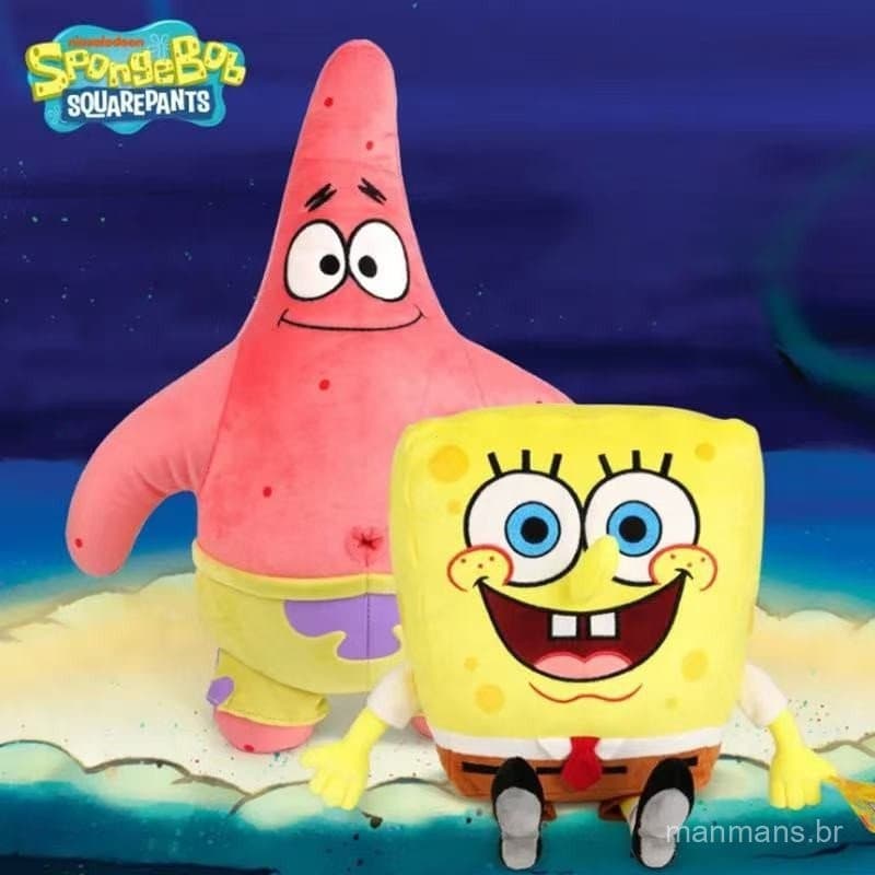 Envio em 24 horas Peruca do Bob Esponja e Peruca do Patrick de 20/35 cm