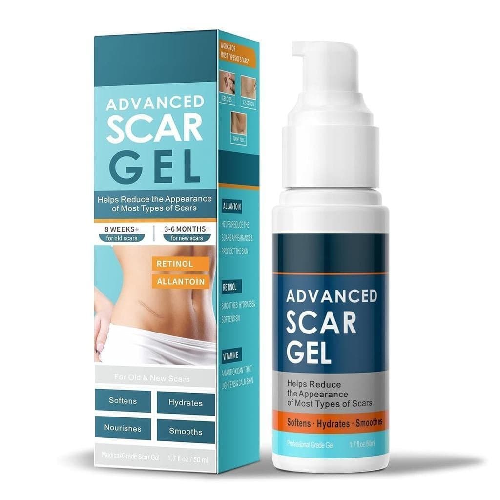 Gel de alta qualidade para remoção de cicatrizes. Adequado para feridas cirúrgicas, parto, estrias, cicatrizes de acne,