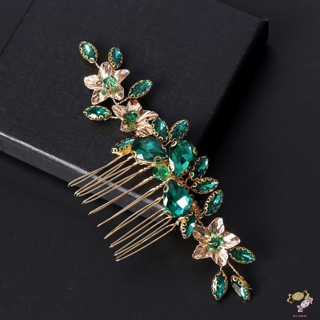 Pente De Cabelo Vintage Com Strass Casamento Elegante Liga Ideal Para Mãe Namorada Filha