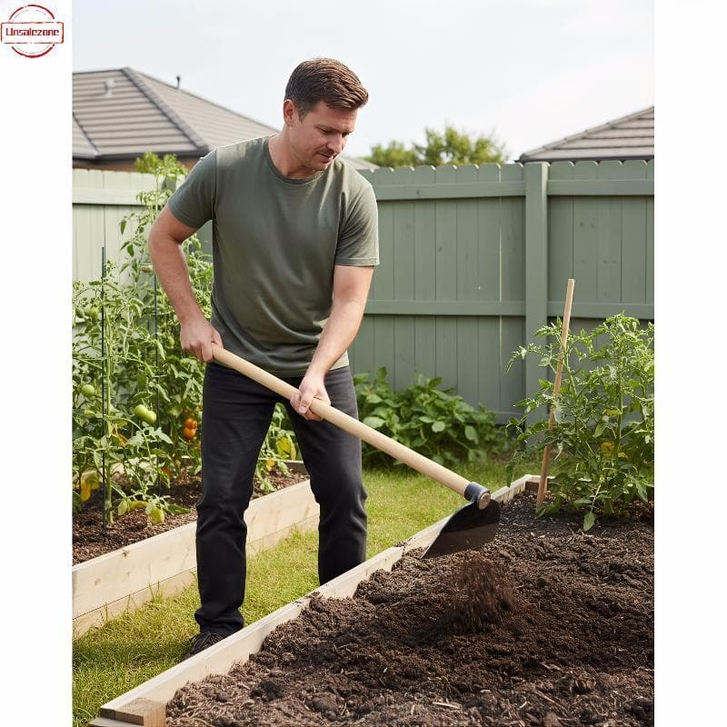 Cabeça De Enxada De Jardim De Aço OZTH Sem Alça , Virador De Solo Resistente À Ferrugem Para Jardinagem , Capina , Terra