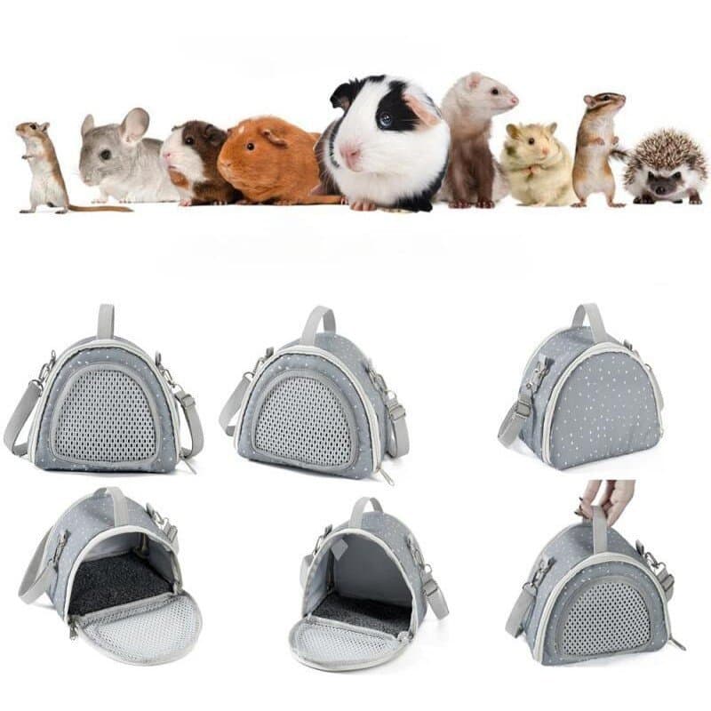 Bolsa Multifuncional Pequena Para Transporte De Animais De Estimação Hamster , Ouriço , Planador De Açúcar E Répteis-Mal
